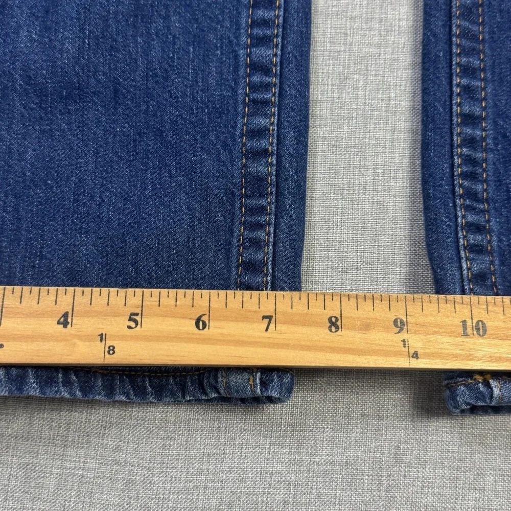 True Religion Vintage Straight Leg Jeans Mens 31x30 Blue Made USA Flap MQ2859Y9